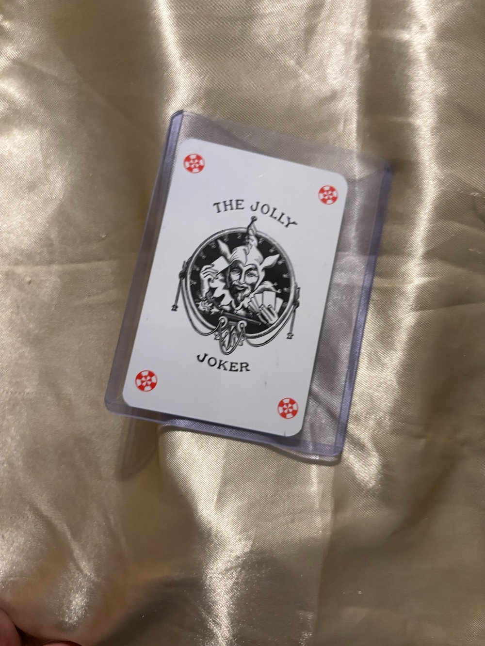 Hermes Playing Cards - White Face with Red Accents and Purple Border